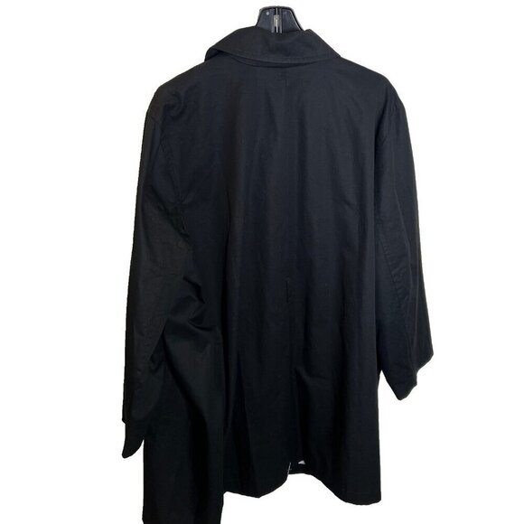 J.Crew $248 Trench Coat Black Size 24 BO622 - Picture 2 of 4